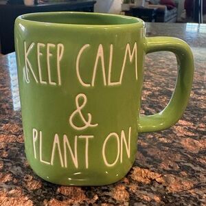 Rae Dunn KEEP CALM & PLANT ON Mug